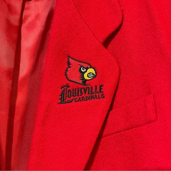 Requirements Vintage University Of Louisville UofL Size 10 Coaches Sport Coat - Picture 13 of 16